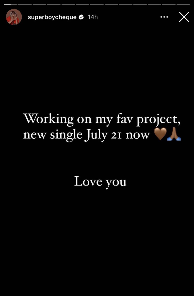 superboycheques's tweet photo. New Music July 21st. 
Are you ready???!  🔊 🚀
#superboycheque #ChequeSZN https://t.co/zOX4fkTjtV