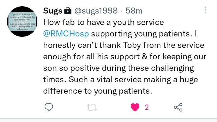 MFT Youth Service @ RMCH tweet media