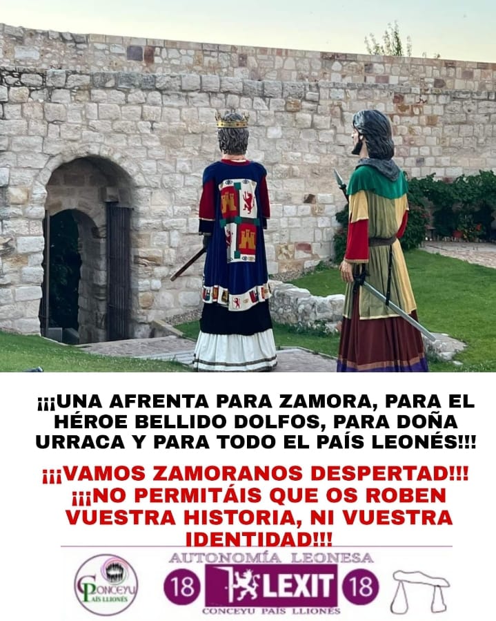 Conceyu recrimina este continuo ataque a nuestra historia, ¿como se puede permitir, que en la puerta de la libertad de la leonesa Zamora, se situe el escudo del opresor, de Castilla y León?