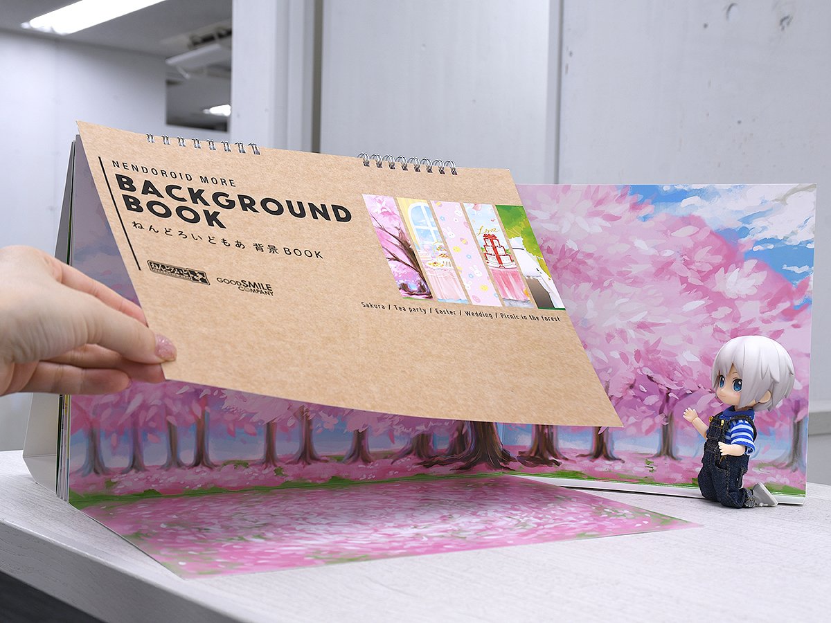 カホタン グッスマのすみっこ ねんどろいどもあ 背景book 01 ねんどろいど や ねんどろいどどーる の 撮影やディスプレイに 桜 ティーパーティー イースター ウェディング 森の中のピクニック グッスマオンラインでのご予約は 7月日
