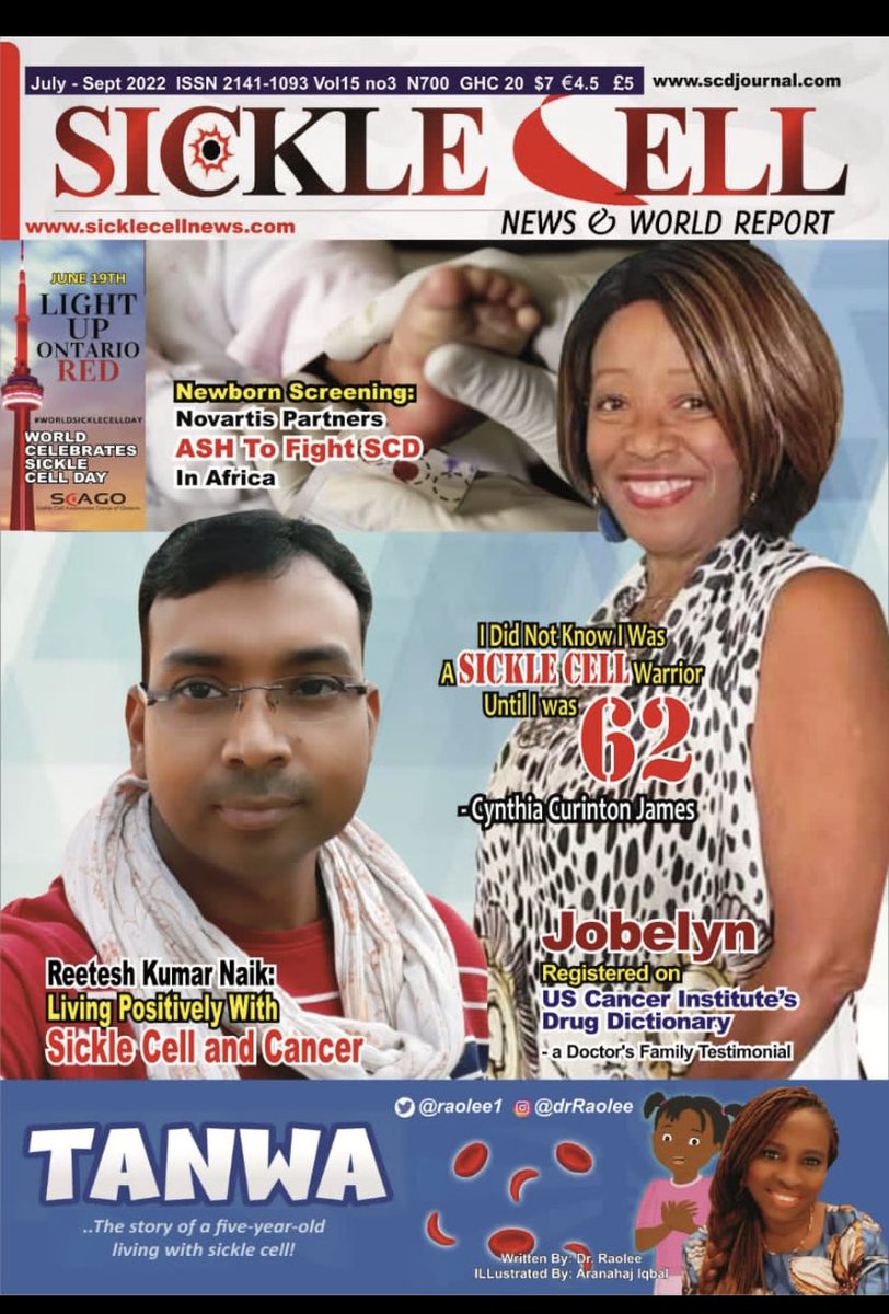 lwimbaa's tweet photo. Hello Nigeria 🇳🇬 🇳🇬🇳🇬🇳🇬

Thank you to the Sicklecell News Magazine, for this feature. 

You can use this link to access the online magazine 
SCNEWS July-Sept Edition - at https://t.co/KExH0zc6UA https://t.co/2xiQhn2hFg