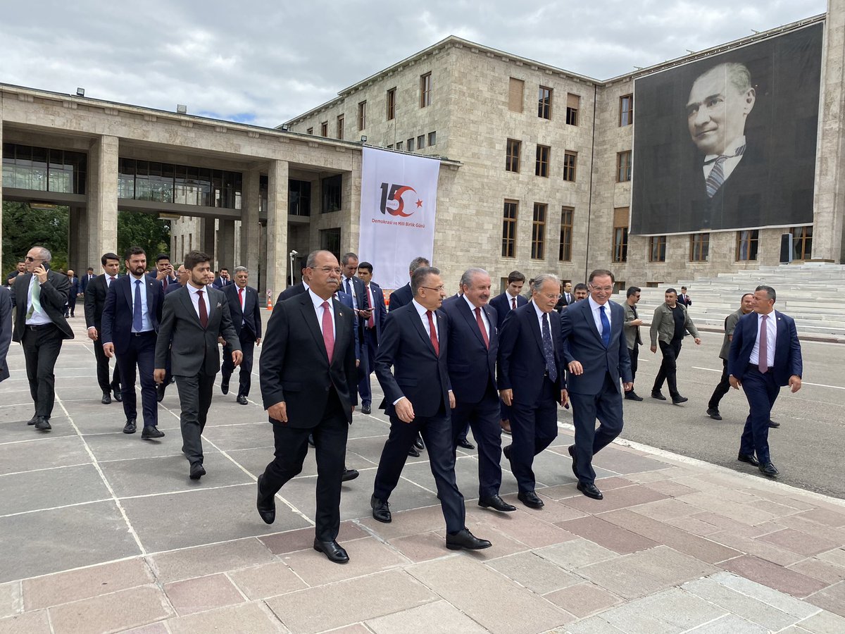 mdurmusoglu's tweet photo. #15Temmuz hain darbe girişiminin yıl dönümünde Gazi Meclisimizdeyiz. 

Karanlığa, kötülüğe ve ihanete karşı tertemiz ruhlarıyla o geceyi aydınlatan, her bir vatandaşımıza minnettarız. 

Hainlere karşı dimdik duran aziz milletimizin zaferi kutlu ve daim olsun. 

#TürkiyeAşkına https://t.co/953LPLI2ae