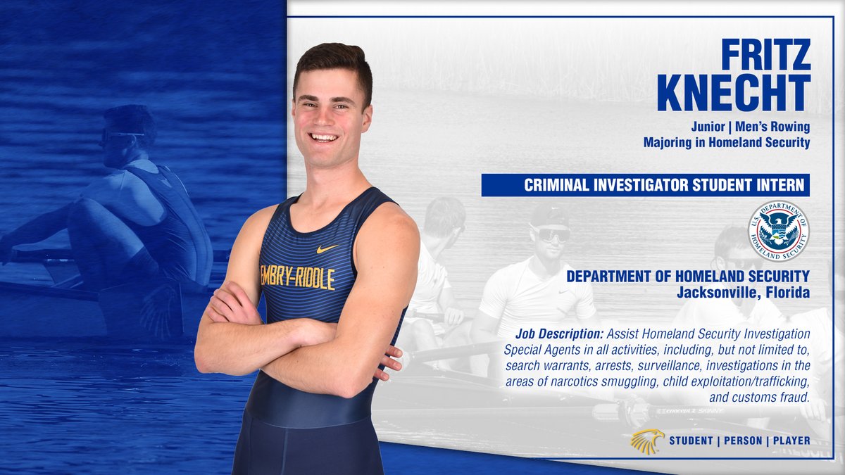 ERAUAthletics's tweet photo. More Eagles doing big things outside athletics
Brandon Babey - Flight build &amp; test engineering
Madyson Jean-Louis - Aviation sales &amp; marketing
Fritz Knecht - Criminal investigation
Paige Jones - Financial reporting &amp; planning
#StudentPersonPlayer
#FeatureFriday https://t.co/2lDOsZWAT6
