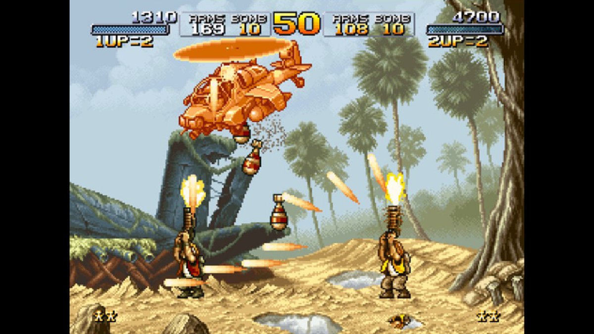 JMGBautista's tweet image. 🕹️El juego de hoy es clasicazo que seguro que habéis jugado... En un escenario de guerra controlamos a nuestro soldado que debe eliminar a los enemigos y rescatar a los prisioneros. Era METAL SLUG, ¿lo recuerdas? #RetroGrames