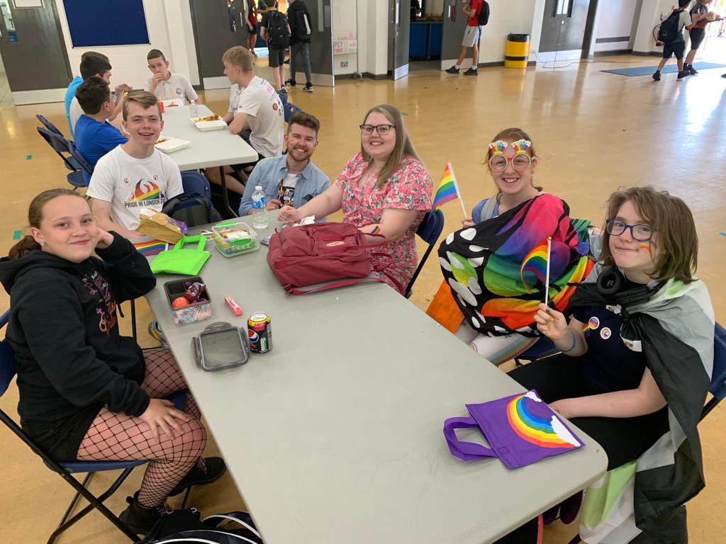 Diversity Group pupils thoroughly enjoyed @LSP_Wales Pride event today. Thank you for the invite and we hope to meet up with you soon 👌🏻🏳️‍🌈🏳️‍⚧️ ☀️