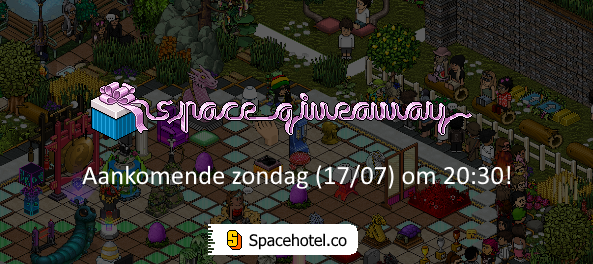 Spacehotel_'s tweet photo. Aankomende zondag (17/07) vindt onze laatste Space Hotel Giveaway plaats! Noteer het in je agenda want er gaan mega veel prijzen de deur uit! Tot zondag! #Space #Giveaway https://t.co/qN5NAsorKL