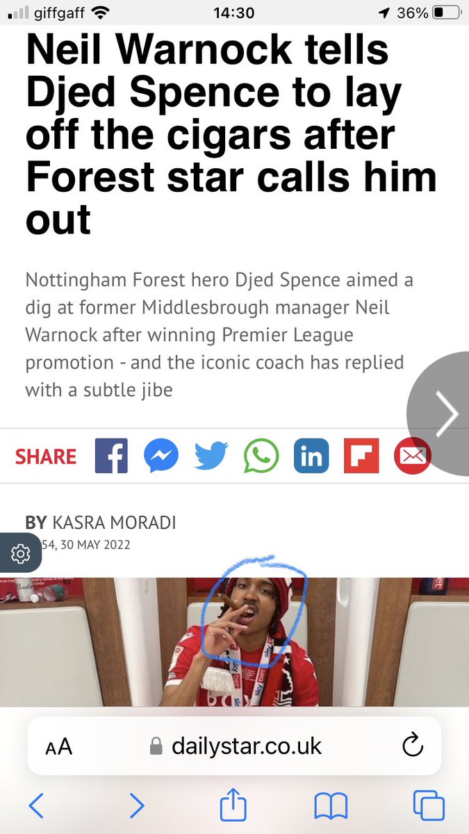 howsden's tweet photo. @rlbeer90 @sportbible Yep spence clearly listened to Warnock https://t.co/pE8OvQKnQX