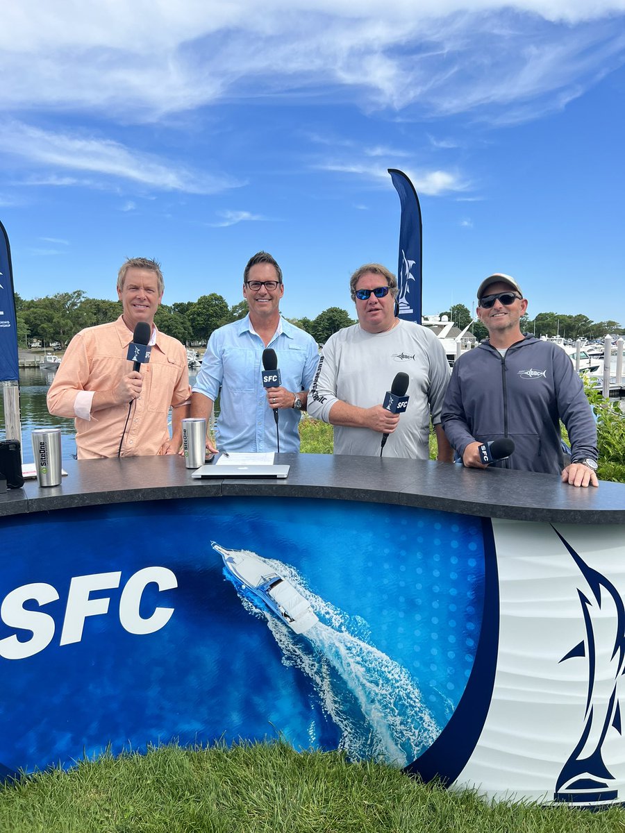 TheSFC_official's tweet photo. We would like to welcome #OBBC Tournament Director Damon Sacco and Falmouth Bait & Tackle Shop owner Christain Giardini to the show! 🎥 @PeterMillerFish @RobbieFloyd329 https://t.co/HEsFv91710