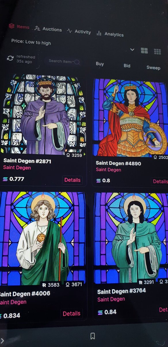 KingGeorgePius's tweet photo. If ye don't own any saints then now is the time or forever regret ye was not there when the saints gave unto themselves for so little! ๐
#saintdegen @SaintDegenNFT https://t.co/5GW1npSSzz