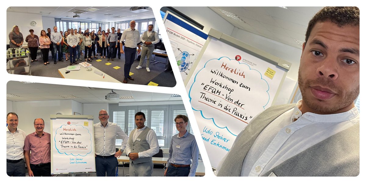 Gemeinsame #Weiterentwicklung durch #EFQM war heute unser Thema im Führungs-Workshop mit Vertretern unserer @RD_BaWue und unseren 25 Führungskräften + Gremien im <a href="/JobcenterRNK/">Jobcenter Rhein-Neckar-Kreis</a>! Mein heutiges EFQM-Fazit: Ich habe „Lust auf EFQM“! Fördert sinnvolles Handeln und Denken! 😊👍🏾 #Danke