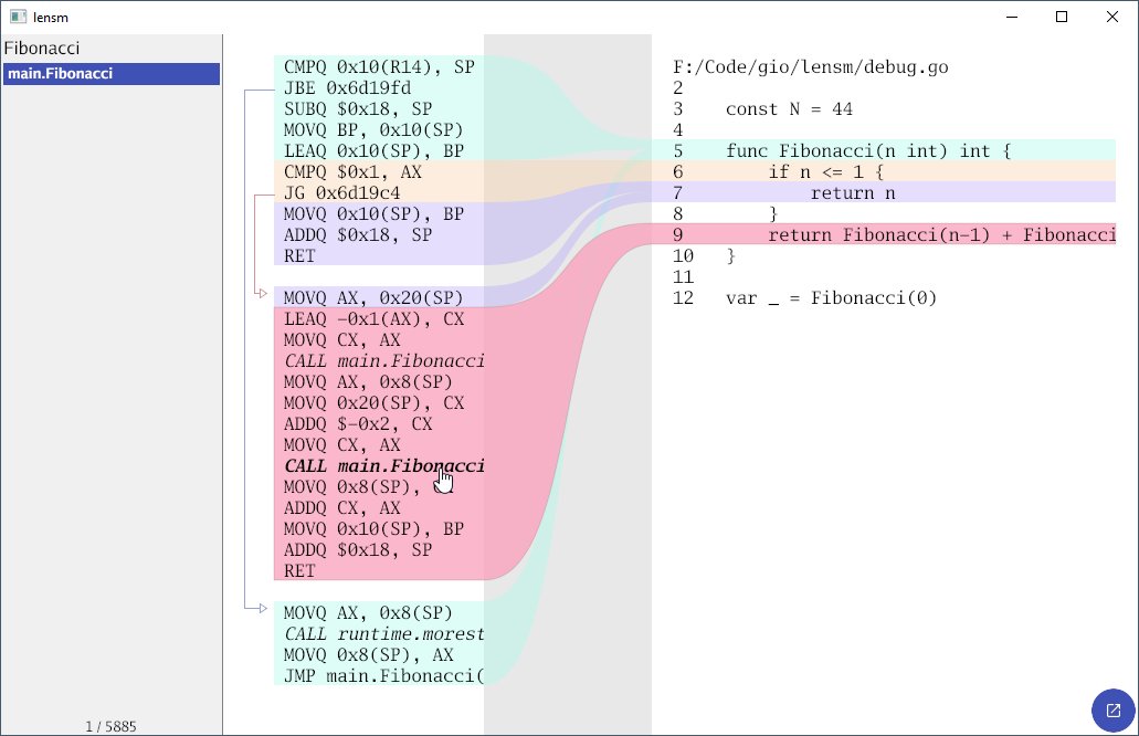 egonelbre's tweet image. So a weekend (+ a few days) project for viewing Go assembly and source code side by side: github.com/loov/lensm #gioui #Golang