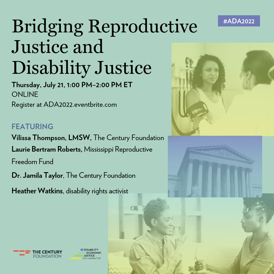 VilissaThompson's tweet image. On Thurs., 7/21 at 1pm EST, I'm moderating a dynamic panel that connects #reproductive justice &amp;amp; #disability justice.

The panelists - @hwatkins927, @smartstatistic, &amp;amp; @drtaylor09 - are trailblazers that you want to listen to &amp;amp; learn from.

Register here: ADA2022.eventbrite.com