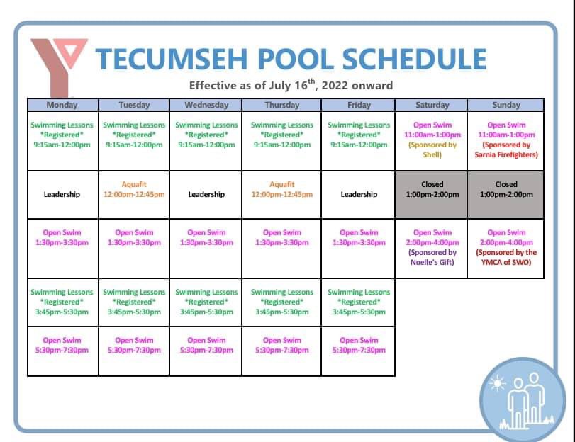 We are incredibly proud to annouce that we are sponsoring the morning session at the Tecumseh Pool every Sunday for the rest of Summer (July 16th -August 27th). So head down with your family to the Tecumseh Pool between 11am-1pm for a FREE swim courtesy of the Sarnia Firefighters
