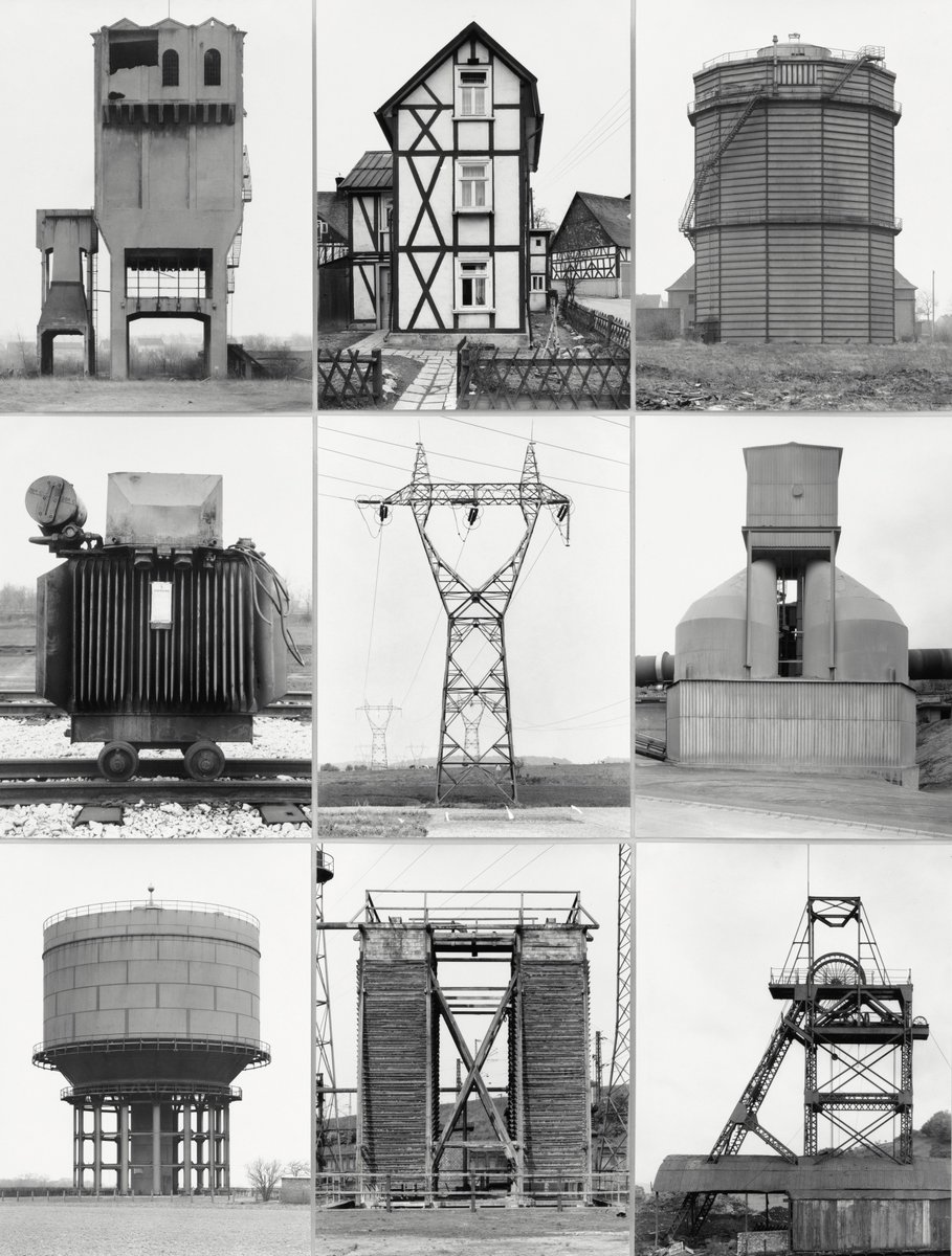 metmuseum's tweet photo. Using a large-format view camera, they captured blast furnaces, grain silos, gas tanks, and more—buildings they called "anonymous sculpture"—and challenged the perceived gap between documentary and fine-art photography.

© Estate Bernd &amp; Hilla Becher, represented by Max Becher https://t.co/CX04vV5lnh