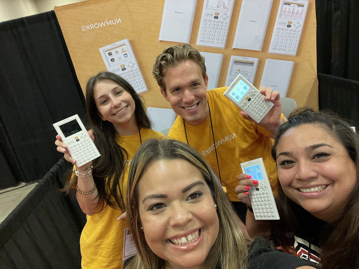 silvaericab's tweet image. #CAMT22 #CAMT2022 #calculator #STAAR #SAT #ACT #teachersoftwitter @NumWorks These calculators are really cool and very user friendly.  Let me just say we got lucky to have met the coolest reps!