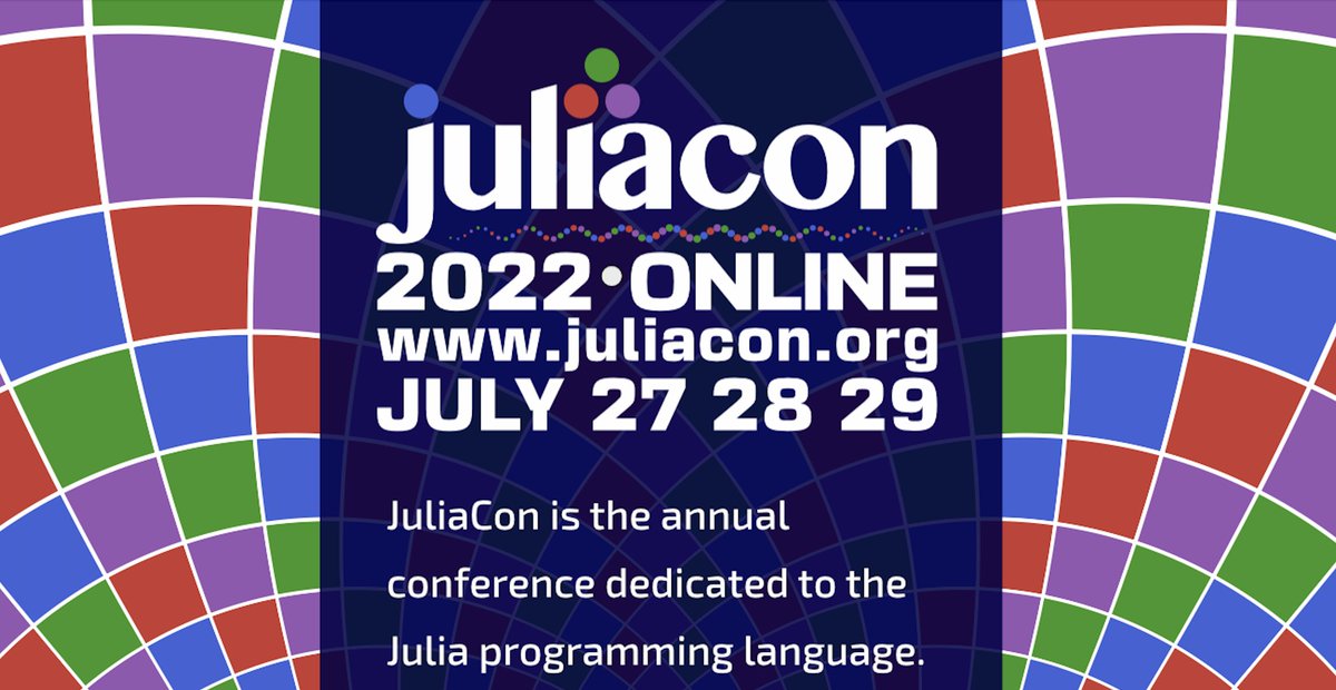 Logan Kilpatrick (@officiallogank) on Twitter photo 📢 The annual <a href="/JuliaConOrg/">JuliaCon 2025</a> 2022 conference is kicking off in exactly 4 days 🎉!
Here is a quick thread covering all of the amazing (free) workshops / sessions that will start the conference off 🧵👇 📢 The annual <a href="/JuliaConOrg/">JuliaCon 2025</a> 2022 conference is kicking off in exactly 4 days 🎉!
Here is a quick thread covering all of the amazing (free) workshops / sessions that will start the conference off 🧵👇