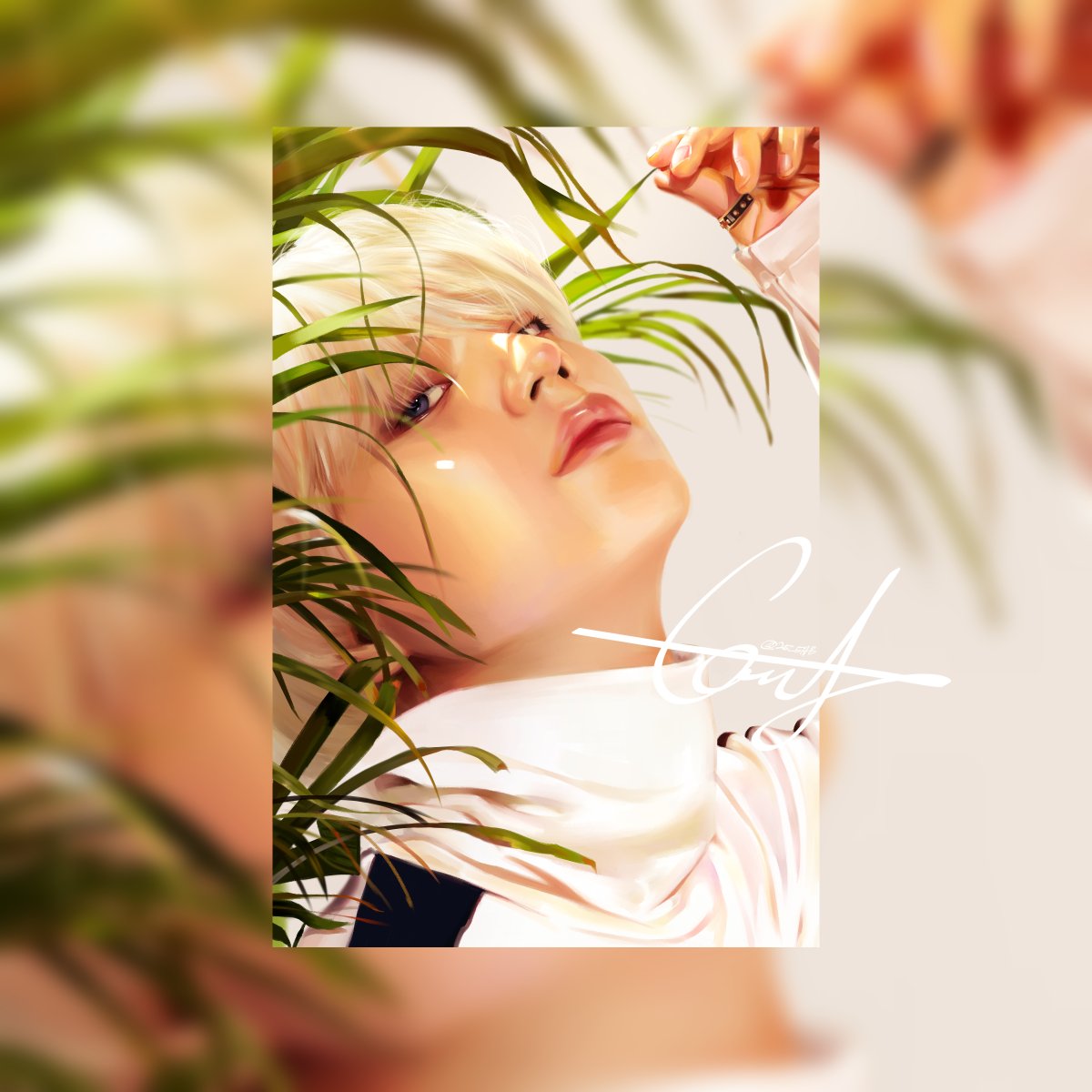 태민 생일 플라워샵 커미션 작업했습니다💐