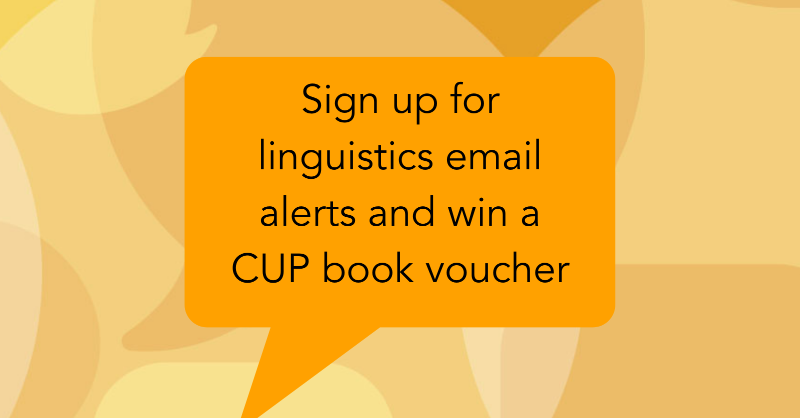 CambUP_LangLing's tweet photo. Never miss an issue of your favorite linguistics journals with email alerts! Plus, register by the end of January and be entered to win a £150 Cambridge book voucher.
