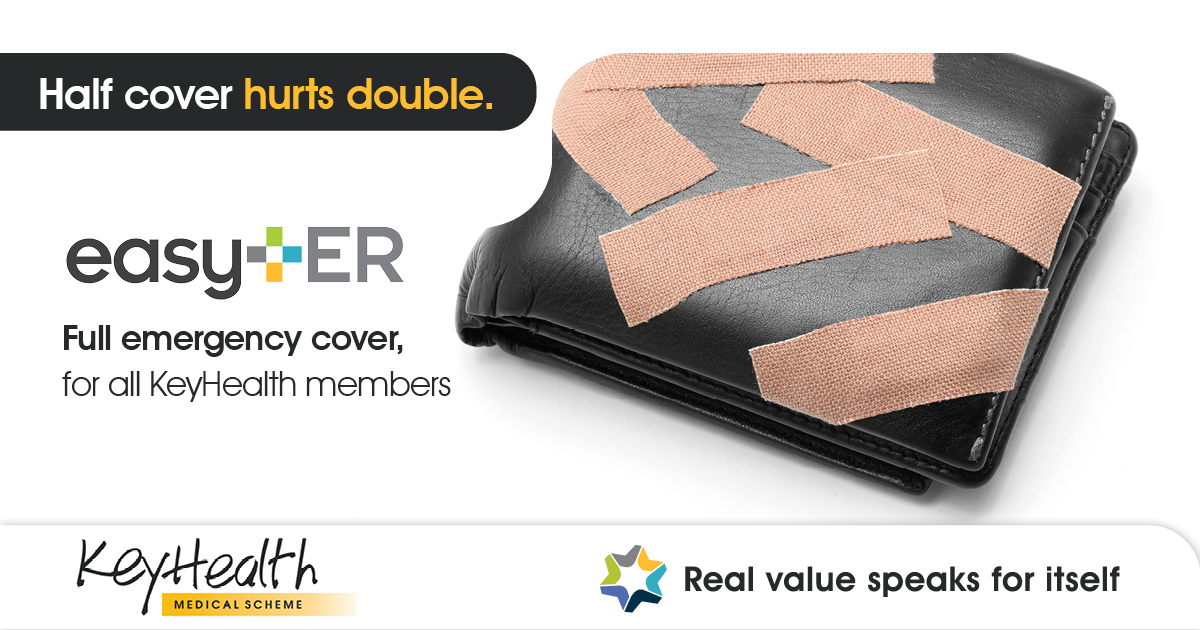 keyhealth_sa's tweet image. An emergency situation without the right cover can hurt twice. Our Easy-ER benefit gives all beneficiaries emergency medical cover at any hospital, with no hidden costs.

Read more at cutt.ly/zK4EtOP   

#KeyHealthCares #EasyER #MaximumValue #EmergencyCare
