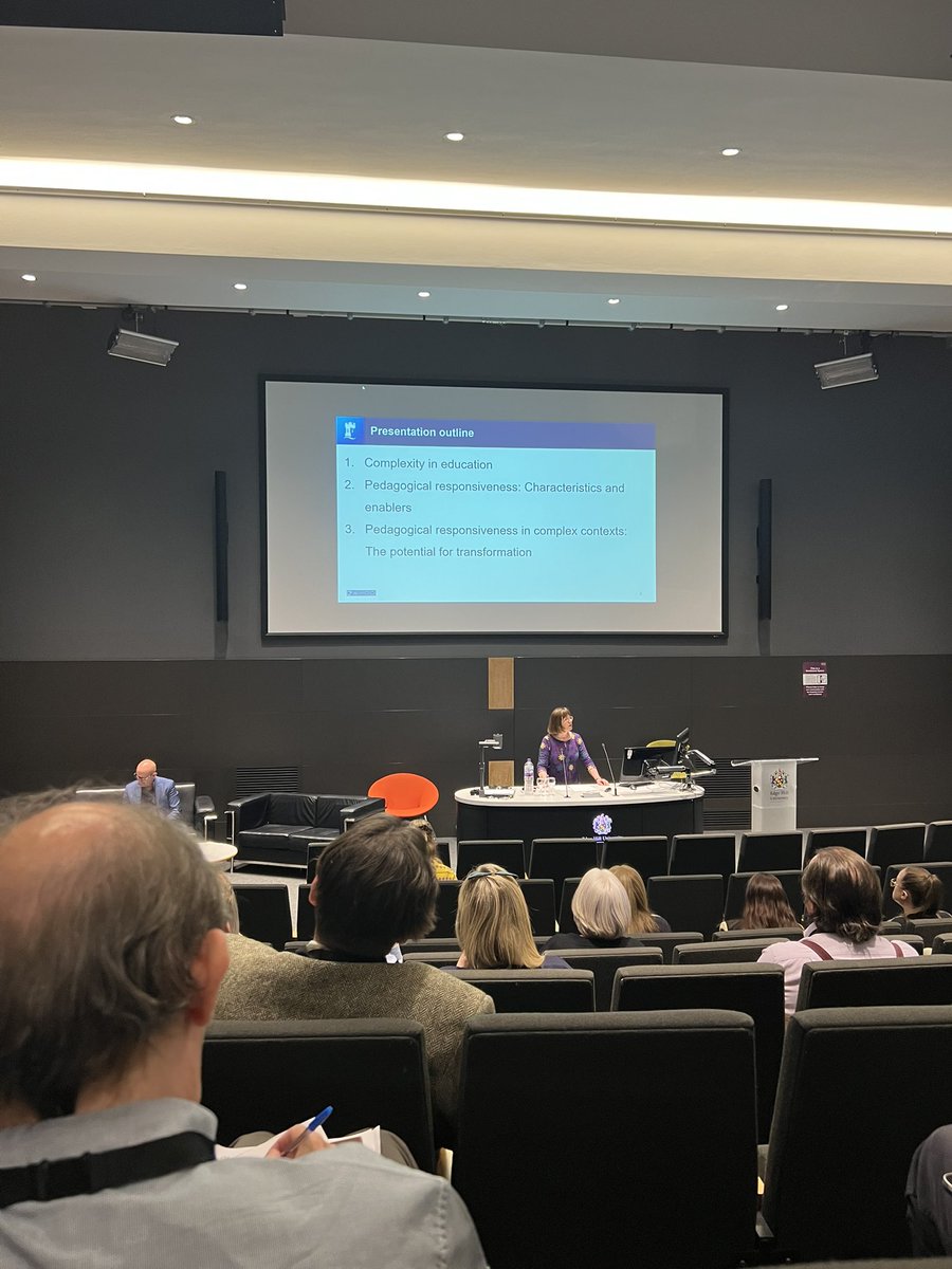 JoAlbinClark's tweet photo. ‘Nothing more practical then a good theory’ #ACRE22 @EHU_FOE final keynote of conference https://t.co/E0EA2mQeTB