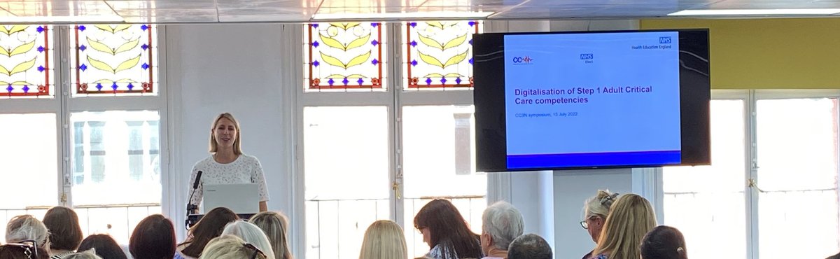 AdamRiedlinger's tweet photo. Ella Nutall @HEE_TEL shows the project to digitise the national critical care nursing competencies!! 
Pilot starting soon!
Speak to your local @CC_3N rep for more details!
💻👩‍⚕️👨‍⚕️🧑‍⚕️ 
@NHS_HealthEdEng @UKCCNA #CC3N #LTLC https://t.co/yoEhI1bwcV