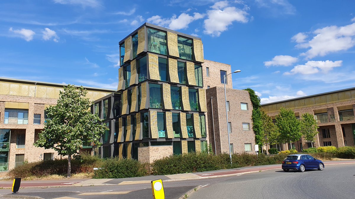 JTUrbanDesign's tweet photo. Second stop on our cycle tour of Cambridge, Abode.  Another much celebrated development.  Medium/high density, coherent architectural language, high quality public realm, DMURS style streets, parking neatly tucked away. https://t.co/NgEIFtS4xR