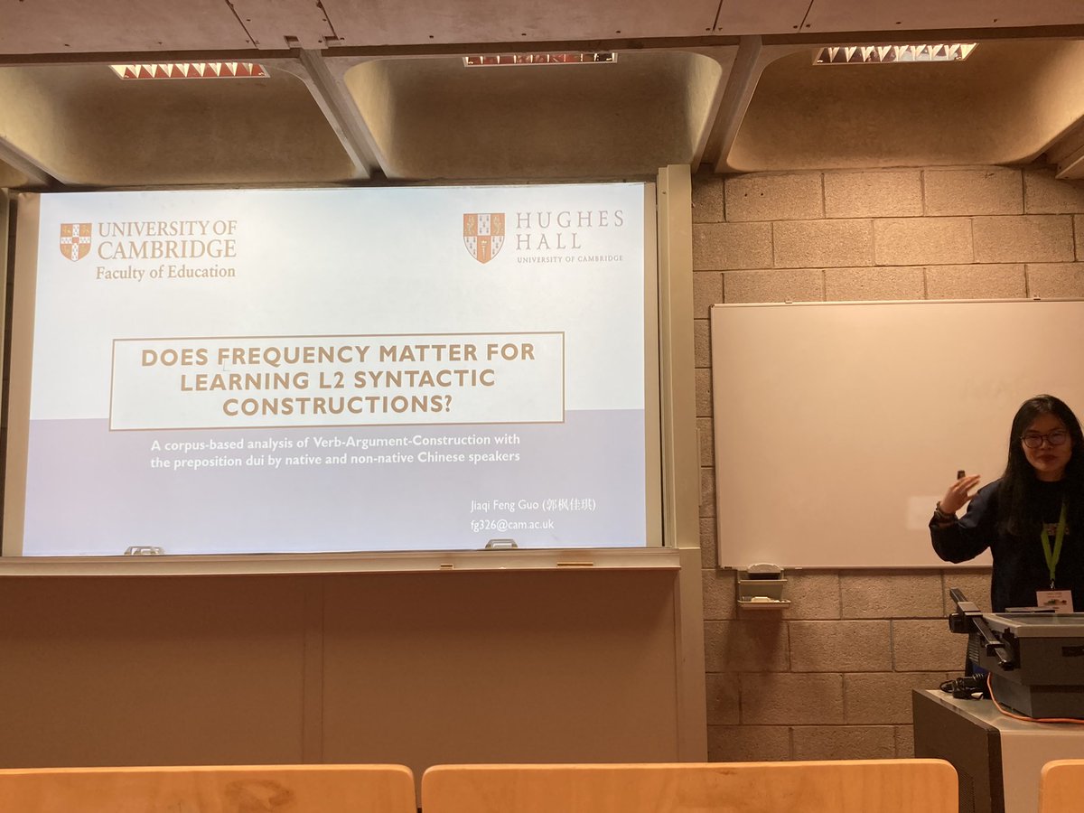 Very much looking forward to Jiaqi Feng Guo‘s presentation on L2 syntactic constructions #TALC2022