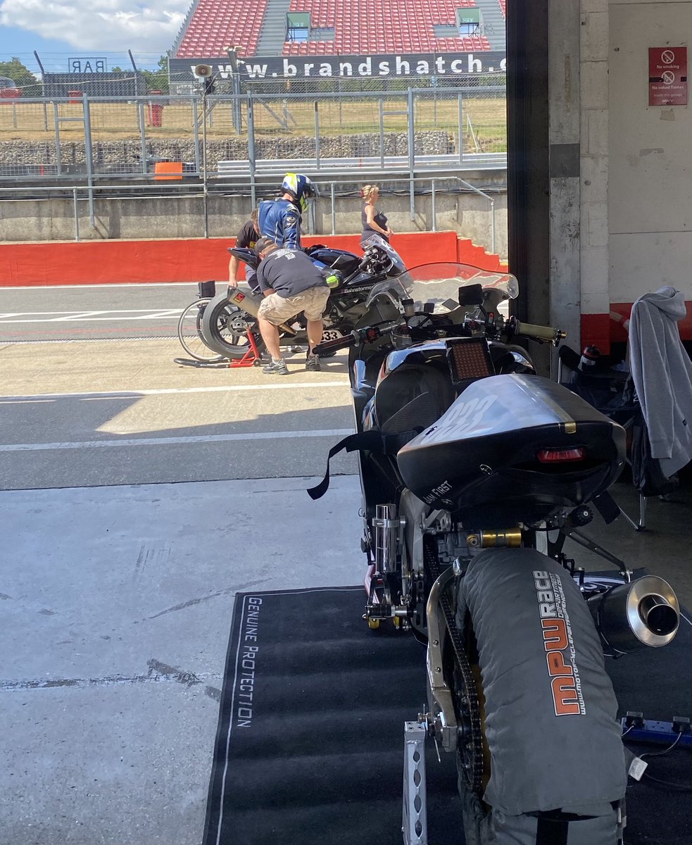 Andy just back in, Talan out in 15.