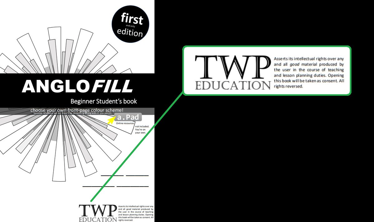 TWPeducation's tweet photo. AngloFill from TWP Education - the course that puts teachers in control. Whether or not they want to be.

https://t.co/ykJIInzC0l

#tefl #efl #esl #english https://t.co/Vi6mi57vG3