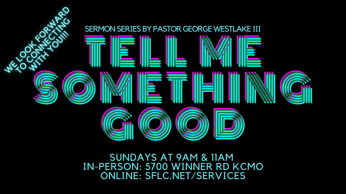 sflckc's tweet photo. Join us Sunday as we go further into the Tell Me Something Good series! 

#kansascity #wearefamily #urbanchurch #comeasyouare #allarewelcome #kcmo #nekc #northeastkc #community #prayer #joy #hope #life #Godisgood #sheffieldfamilylifecenter #notalone #strongertogether #journey https://t.co/1Gp5w1yjlz