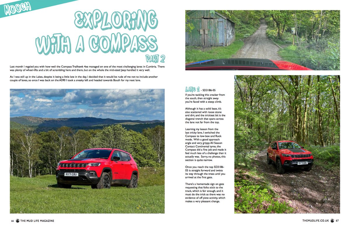 TheMudLifeMag's tweet photo. Here’s part 2 of my Jeep Compass Trailhawk adventure in Cumbria > https://t.co/9rl4gMcnRE <
-
-
@Jeep_UK @glass_uk @AllTerrainUK #4x4magazine https://t.co/OYJmI6rJSG