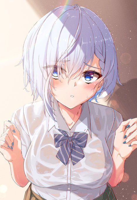 目隠れ女子は良い
#イラスト
#絵描きさんと繋がりたい 