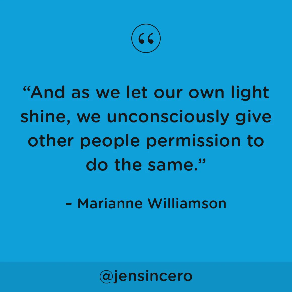 JenSincero's tweet photo. We need kickass people to be living large and on purpose so they can be an inspiration to others who want to rise up, too. #youareabadass #QOTD #FridayFeeling #FridayMotivation https://t.co/fn6LOhT5p3
