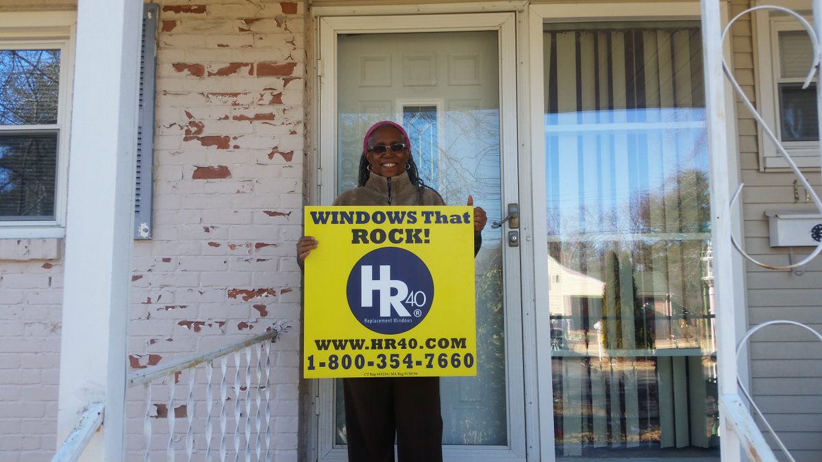 HR40Window's tweet photo. Happy customer Jocelyn from Windsor, CT tells us, "I love my new windows and they keep noise out too! I noticed that once I close those windows you cant hear anything going on outside!"
We are so glad you love your new windows Jocelyn! 😃 #windowsthatrock #hr40windows https://t.co/M4ECkXzkjb