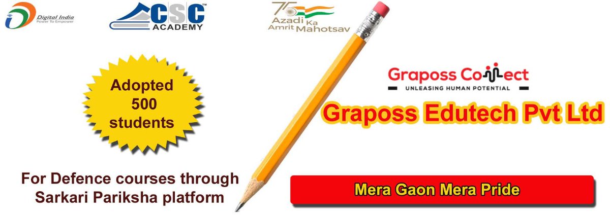 KingomSmec's tweet photo. #MeraGaonMeraPride
Thanks to @RajivMalik70 who have supported us by adopting 500 students for Defence exam related courses for @academy_csc of @digital_sami @dintya15 @PatankarRishi https://t.co/nYw11pPBg4