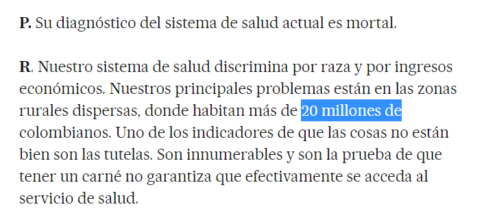 linapcb's tweet photo. @Danielbricen Continuemos con el hilo @Danielbricen, el 11 de julio @CarolinaCorcho señaló en @elpaisamericaco que en las zonas rurales dispersas del país habitan más de 20 millones de personas. Según, el DANE para 2022 en centros poblados y rural disperso se tienen 12.220.784 https://t.co/rNTxKS9cZe