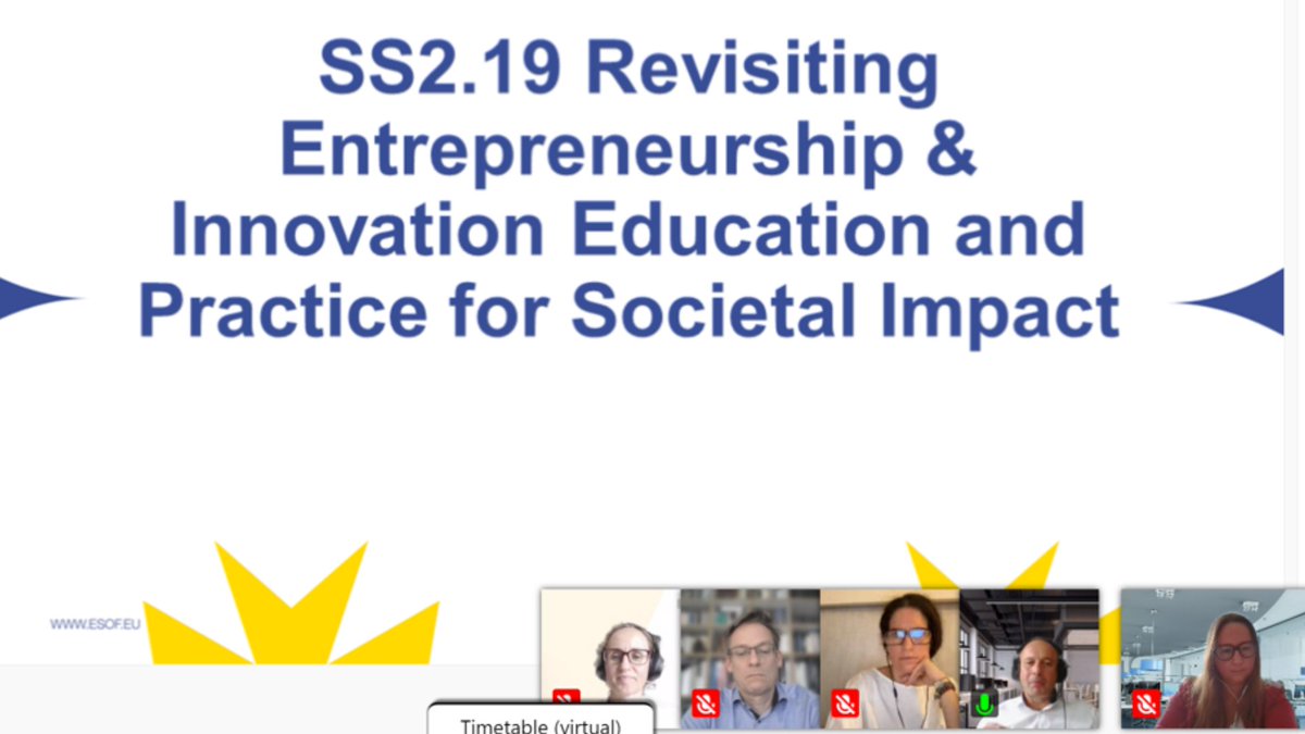 Today, at <a href="/ESOF_eu/">ESOF</a> 2022, #OpenInnoTrain has been represented in the session "Revisiting Entrepreneurship &amp; Innovation Education and Practice for Societal Impact"!