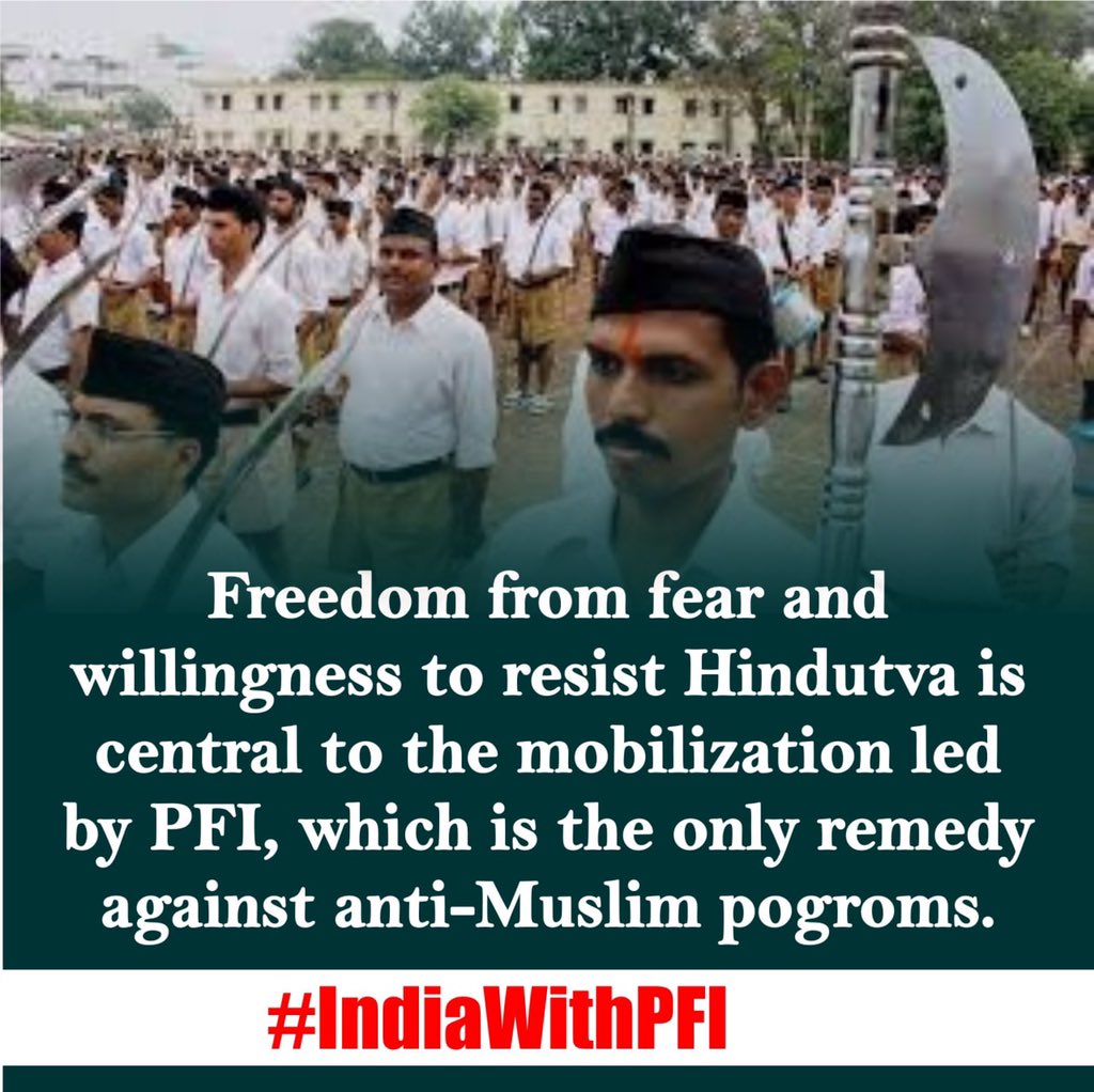 syedrules7264's tweet photo. We the countrymen are proud be part of such a mass movement which empowers and uplifts the secular morality.
#BiharPoliceKaJhoot
#IndiaWithPFI https://t.co/kC5KrKEtk9
