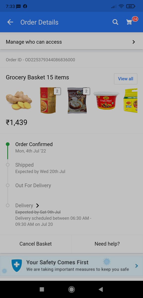 ravikumar93sha1's tweet photo. @Flipkart Is this is the way Flipkart works?
We are ordering the product by checking the delivery date and if it is getting delayed what's the use of using your platform. https://t.co/Z6tbdXxOhS