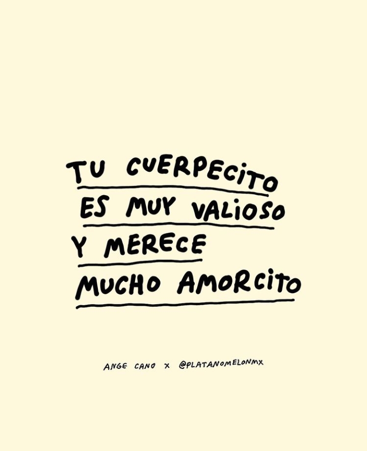 Por ejemplo, lo podemos llevar a bailar o a la playa 🏖️ ¿Y ustedes cómo le dan amorcito a su cuerpo? 💖
#FelizViernes 

✨ Vía <a href="/angecano_/">ange cano</a>