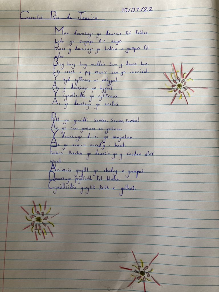 bl4treganna's tweet photo. Barddoniaeth penigamp!
Wonderful poetry! 
🌺💃🏼🇧🇷 https://t.co/gbc8yPuSYX
