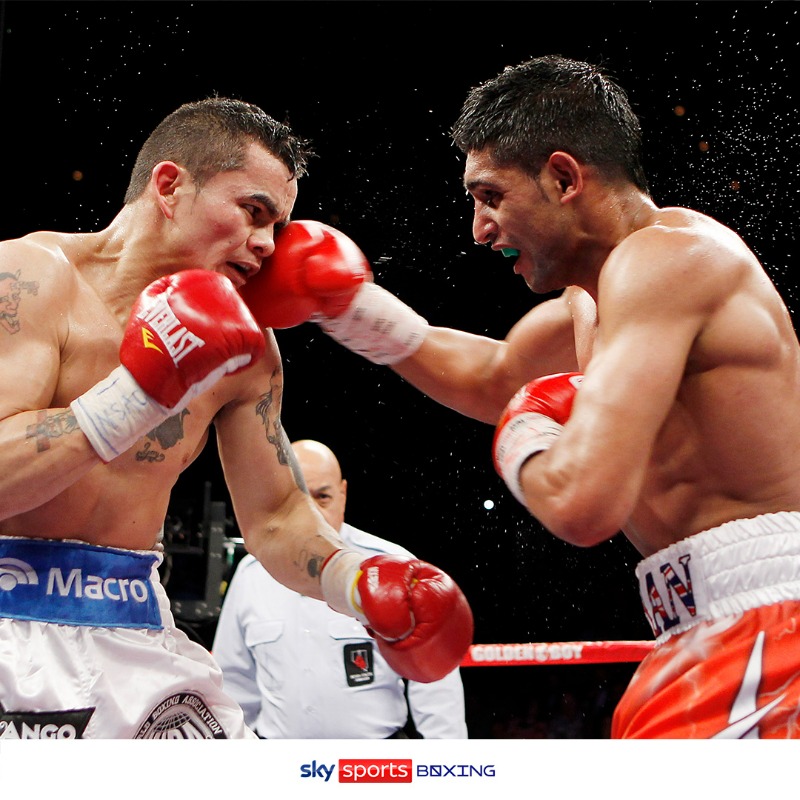 SkySportsBoxing's tweet photo. OTD in 2005, Amir Khan made his pro debut 👑

- Britain's youngest boxing Olympic medallist
- WBA super-lightweight champion
- IBF super-lightweight champion
