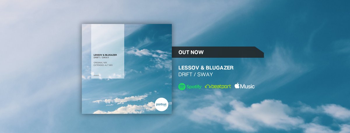 The new "Drift"/"Sway" EP from <a href="/lessovmusic/">lessov</a> and @BlugazerMusic is out today on all platforms. Check it out on the link below:

linktr.ee/portraitdigital

#progressivehouse #housemusic
