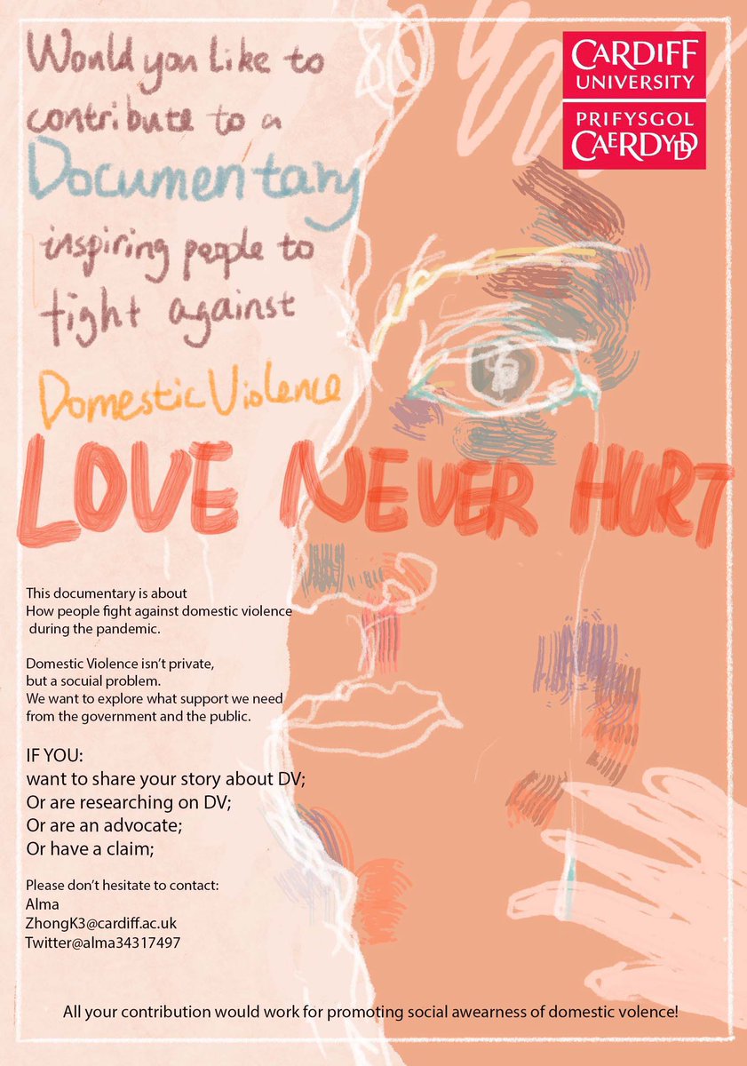 Luyao0622's tweet photo. #journorequests Looking to speak to people who are fighting against domestic violence for a documentary. 

If you’re interested, kindly DM @alma34317497 https://t.co/0blAvSKgd6