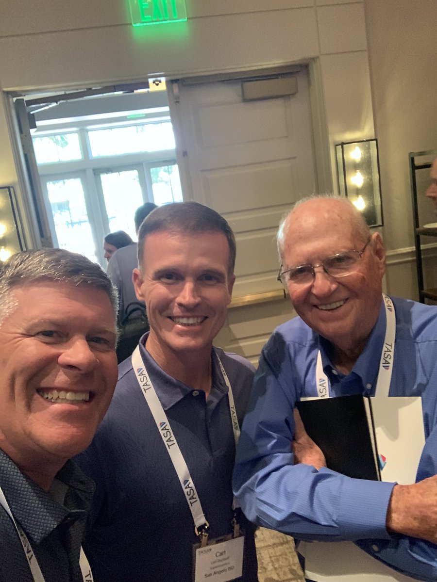 So fortunate to connect with these learning heroes at TASA this week.  Matt Kimball and the Argonaut of innovative education Dr. John Horn.  ⁦<a href="/TxMattKimball/">Matt Kimball</a>⁩ ⁦<a href="/tasanet/">TASAnet</a>⁩ ⁦<a href="/KBrownTASA/">Kevin Brown</a>⁩ ⁦<a href="/SanAngeloISD/">San Angelo ISD</a>⁩