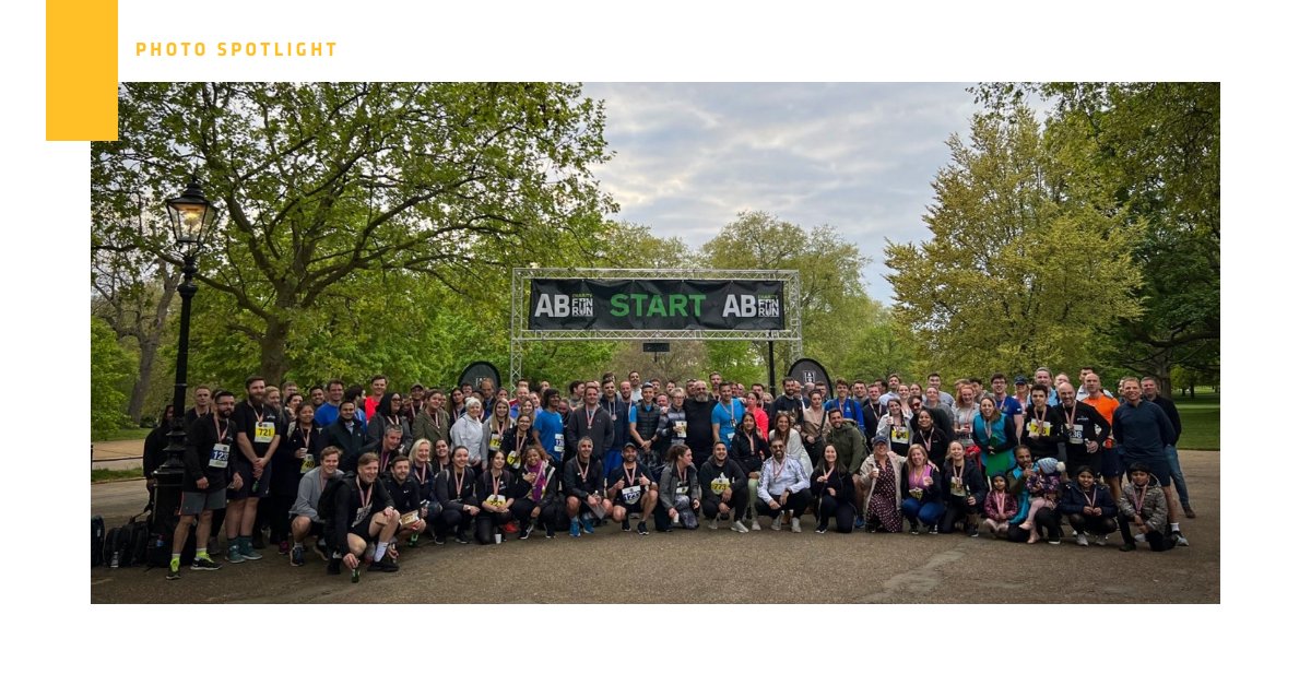 AB_insights's tweet photo. #ABGivesBack: This Spring, the London office hosted its 8th annual Fun Run in support of the @macmillancancer charity with over 180 runners taking part in the run around Hyde Park. Over the 8 years AB has hosted the run, we’ve raised over $125,145 for the charity! https://t.co/PiuO7n8rsw