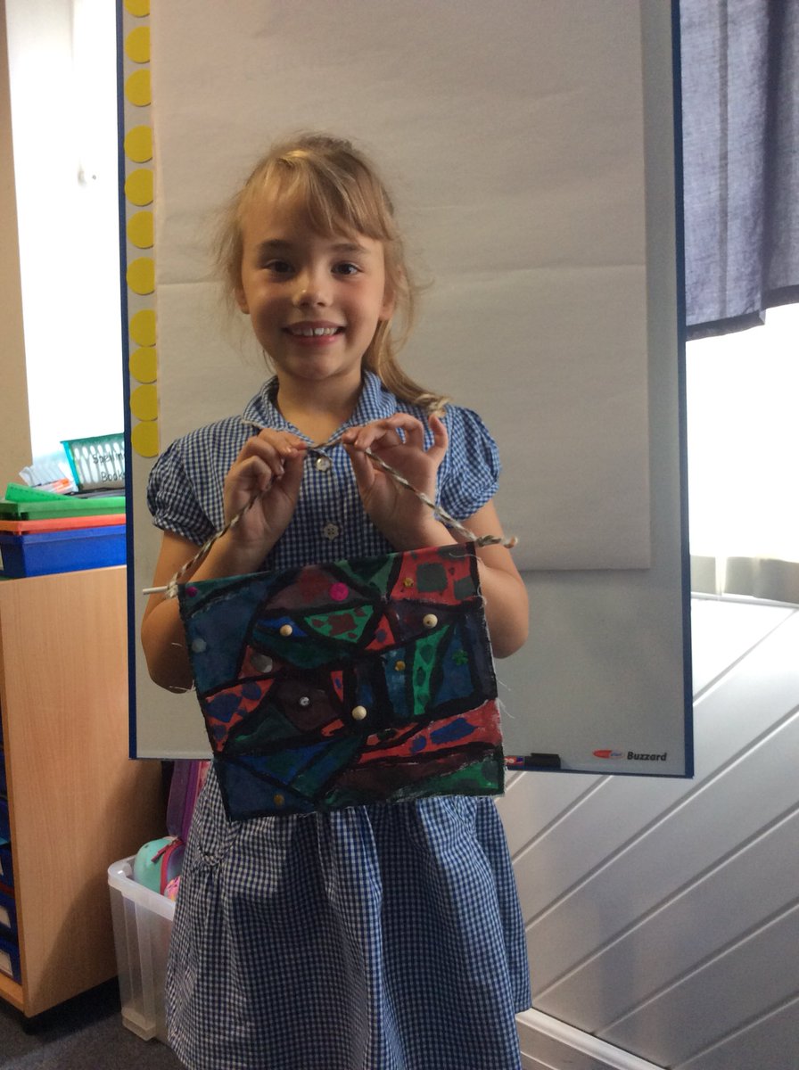 Our amazing African Art project is complete. They look amazing!
