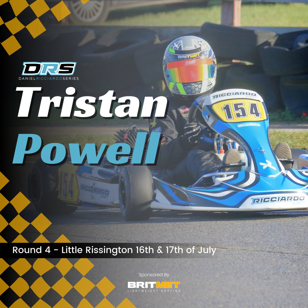 Britmet's tweet image. Good Luck to our sponsored motorsport rising star, Tristan, as he competes in this year&apos;s @danielricciardoseries (DRS)! 🏁 

Round 4 of the championship is this weekend at Little Rissington!🥳 

#DRS #TheBritmethod #roofing #DRS #motorsports #racing #formula1
