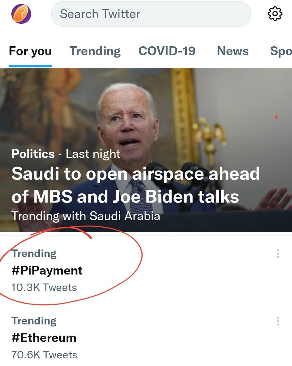 beenetwork5's tweet photo. Don't let Pi stop trending on Twitter. Let the world know you love Pi cryptocurrency, Pi payment, Pi Network, Pi community, and @PiCoreTeam 
Like🚀Comment🚀 Retweet https://t.co/IyltuB7H5M