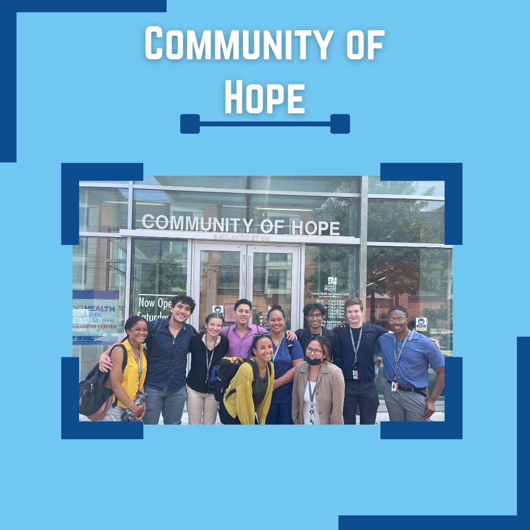 DiverseGUMed's tweet photo. The ARCHES Fellows have reached their halfway point in the program! Sessions in the last 3 weeks have included a tour to clinic Community of Hope with Dr. Hollis, mentoring high schoolers in the Gateway Exploration Program, and a wellness reflection with Dr. Crewalk. #ARCHES2022 https://t.co/h4XrxiTFjr